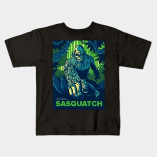 Summer Sasquatch Kids T-Shirt